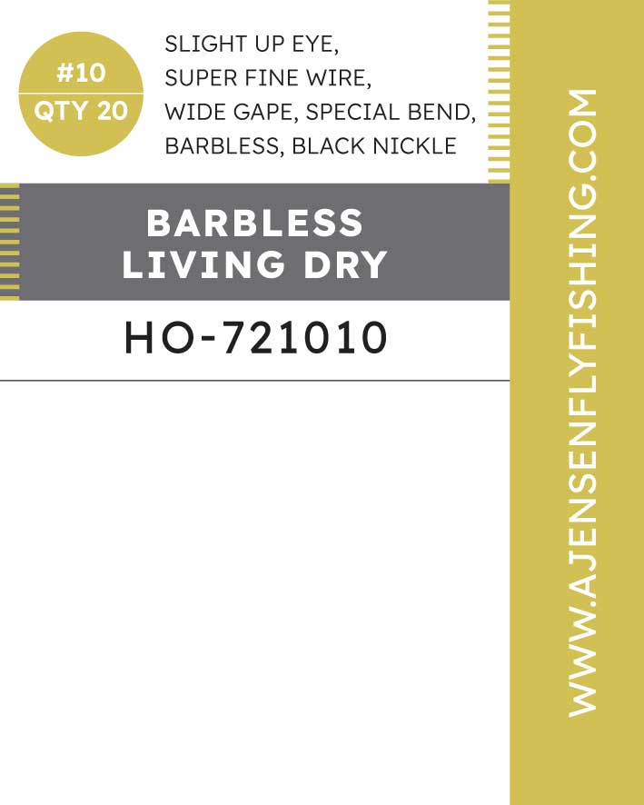 A.Jensen BARBLESS LIVING DRY Hook