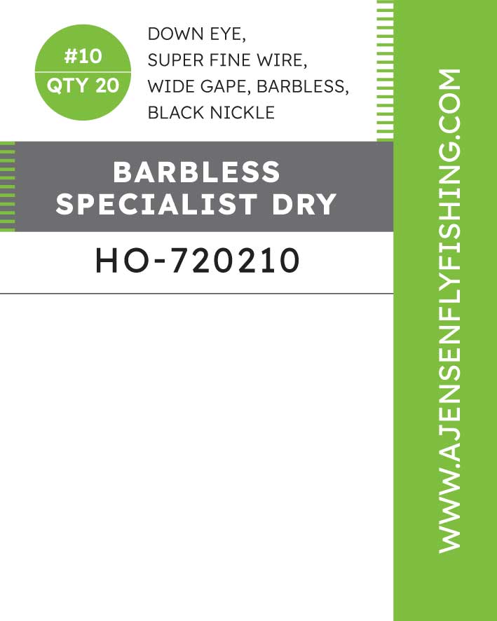 A.Jensen BARBLESS SPECIALIST DRY Hook